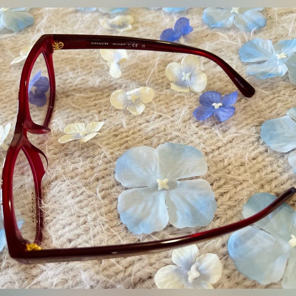 Coach Red Eyeglasses - Picture 6 of 8